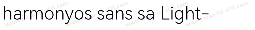 harmonyos sans sa Light字体转换